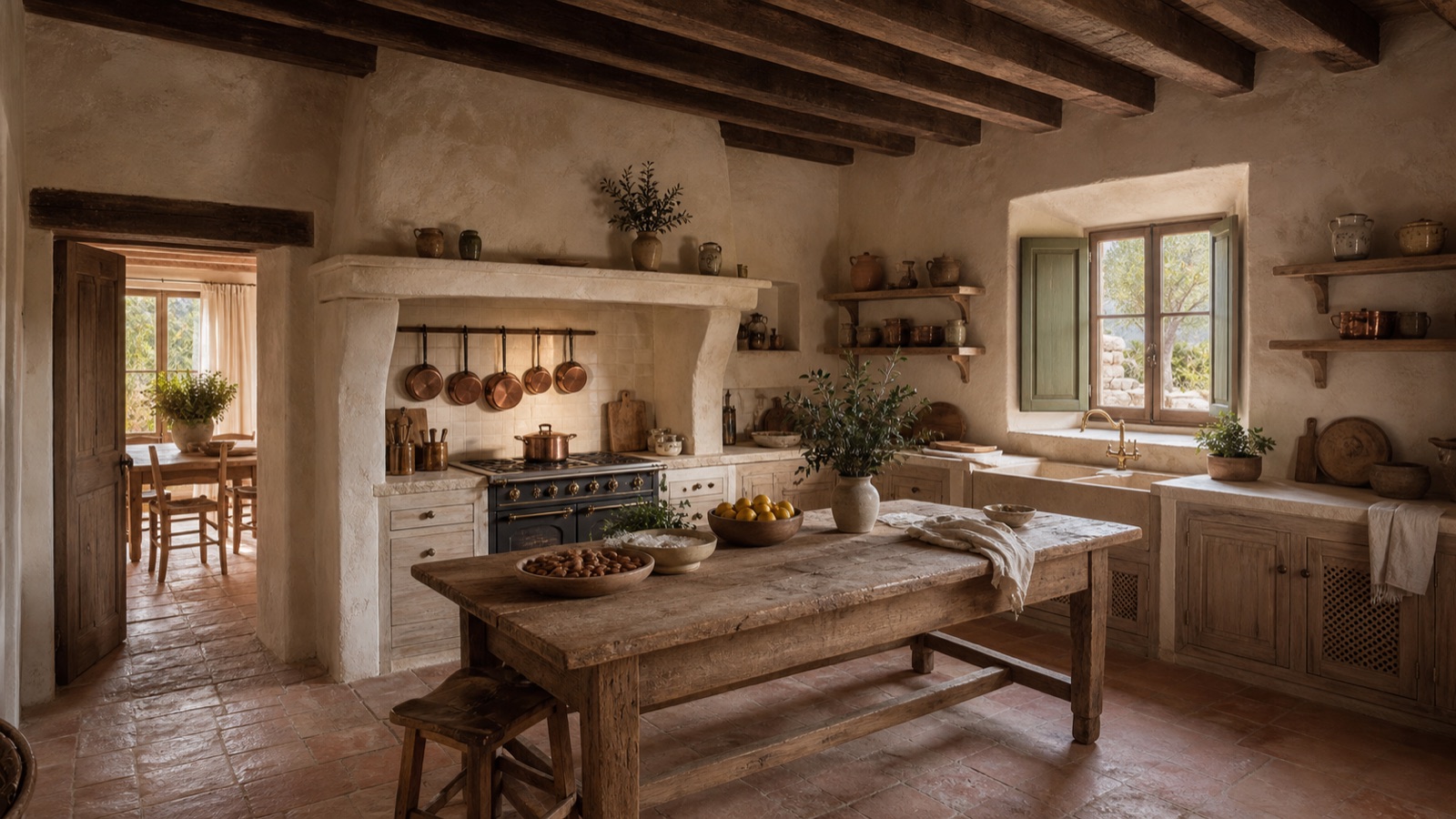 Finca kitchen at Casa Almendro