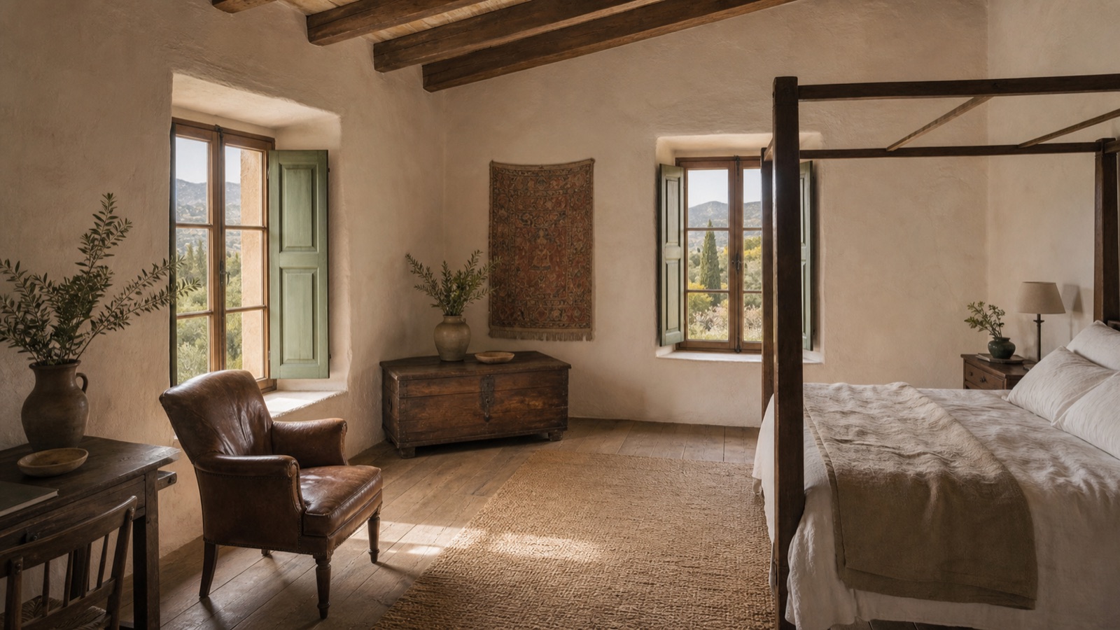 Primary suite at Casa Almendro