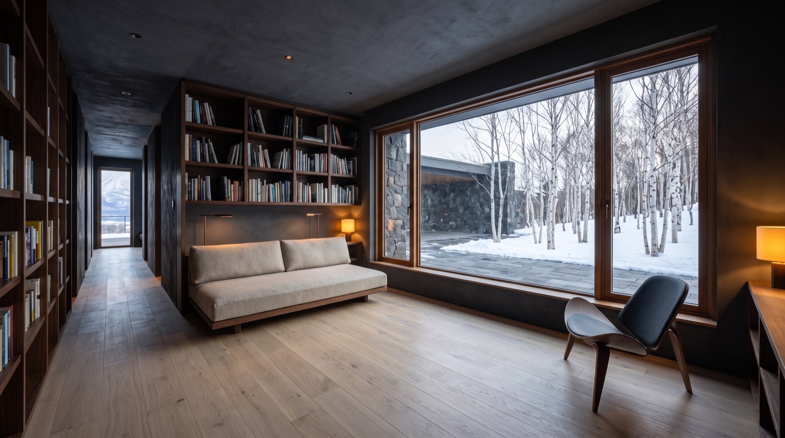 Guest library suite at Kuro Ridge